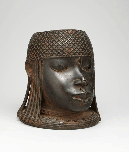 Head of an Oba, Edo peoples, Nigeria, Court of Benin, ca. 1550. Courtesy of the Metropolitan Museum of Art.